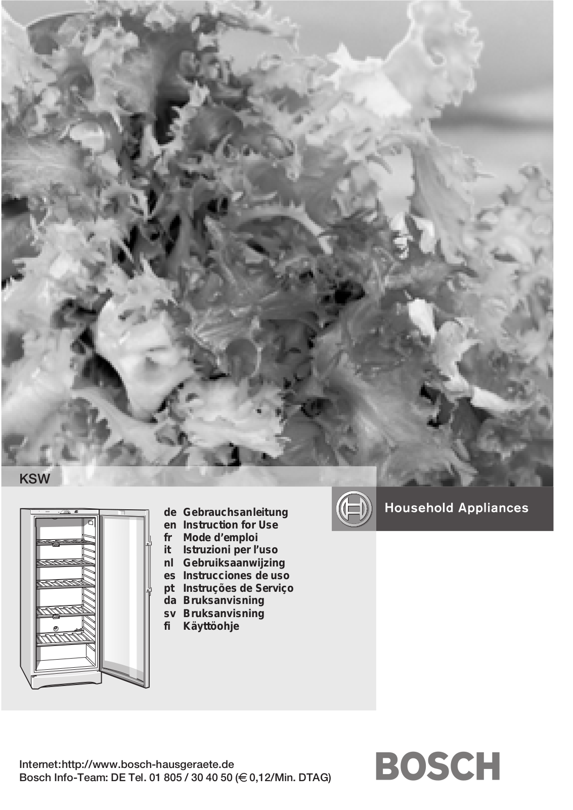 BOSCH KSW38920 User Manual