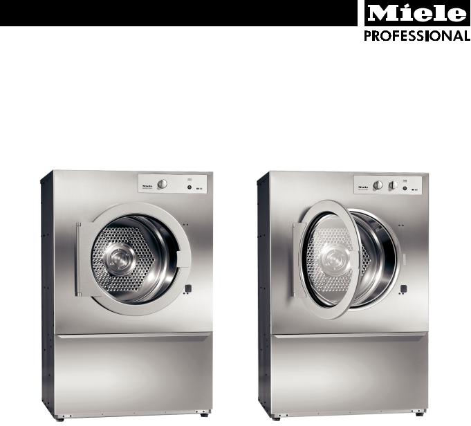 Miele PT 5201, PT 5201 COP, PT 5251, PT 5251 COP, PT 5351 User manual