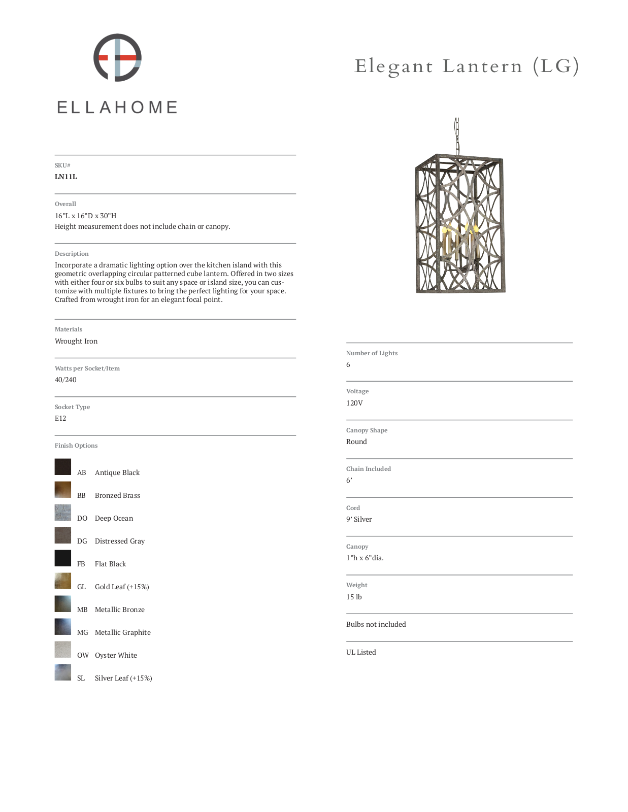 ellahome FRQP2613 Specifications - ManualMachine.com