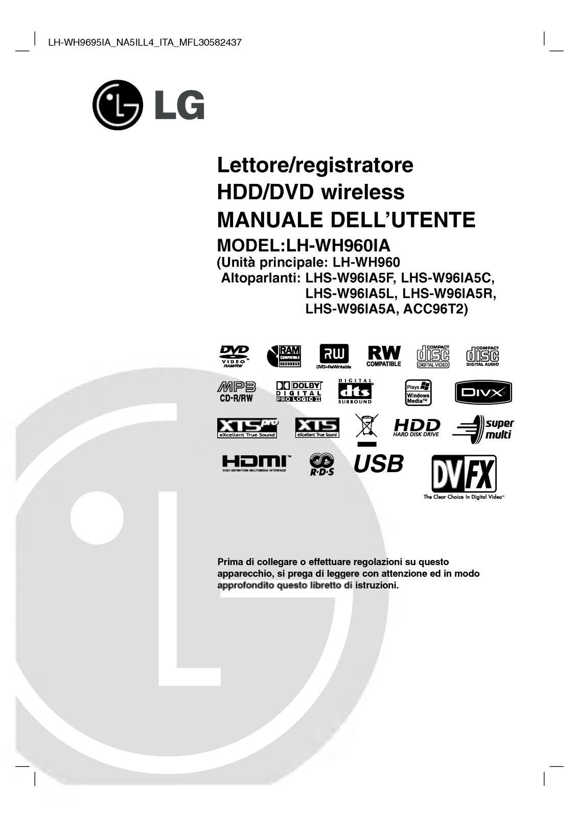 LG LH-WH9695IA User Manual