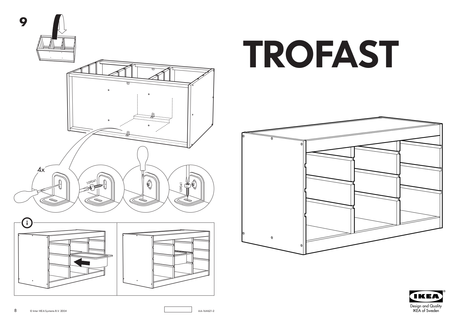 IKEA TROFAST FRAME 37X20 12 Assembly Instruction