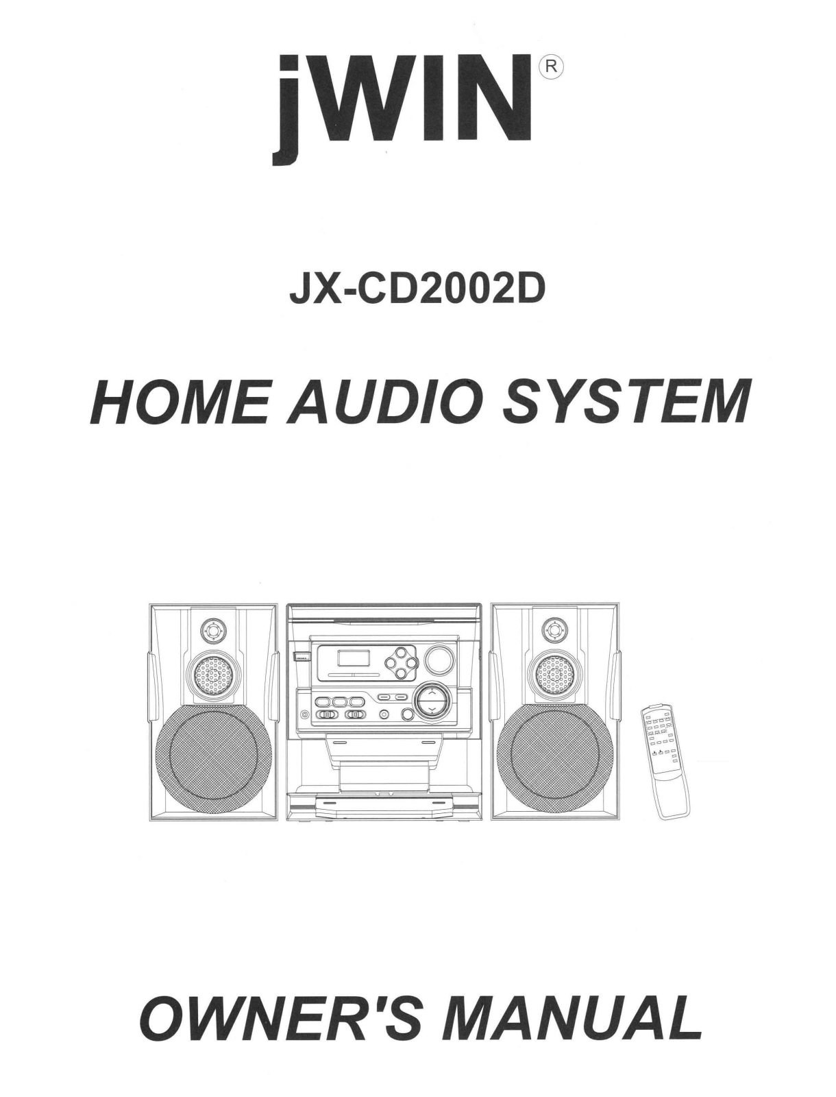 Jwin JX-CD2002D User Manual