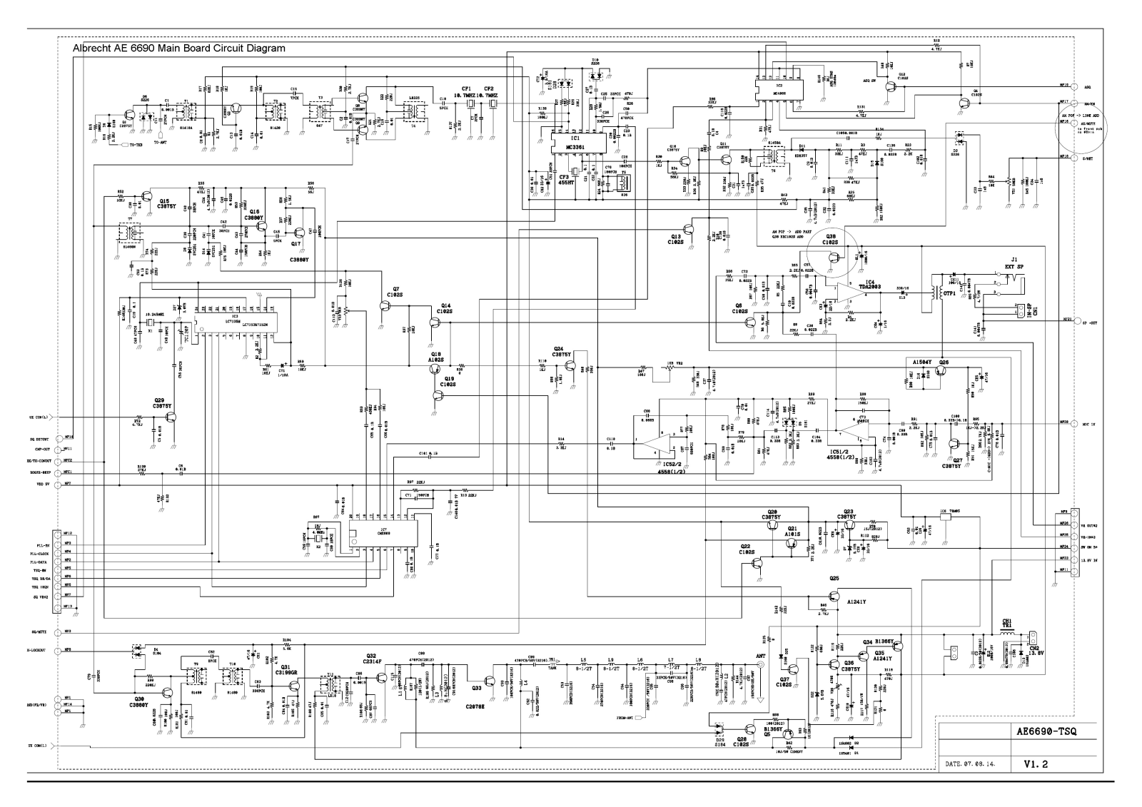 Albrecht AE 6690 Circuit Diagram