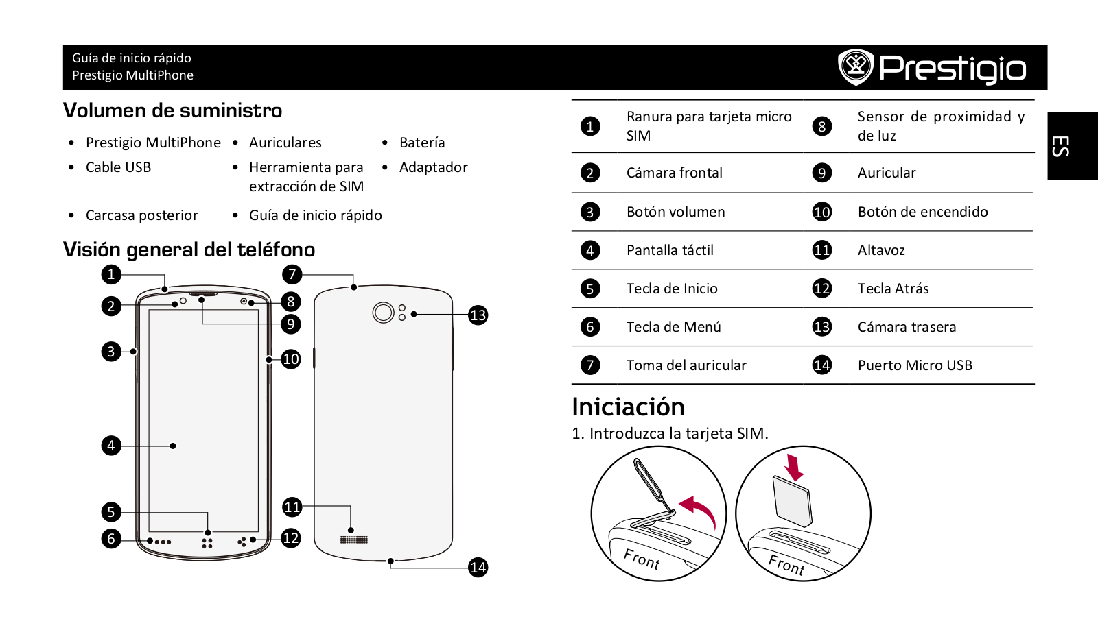 Prestigio MultiPhone PAP-7500 Duo User Manual