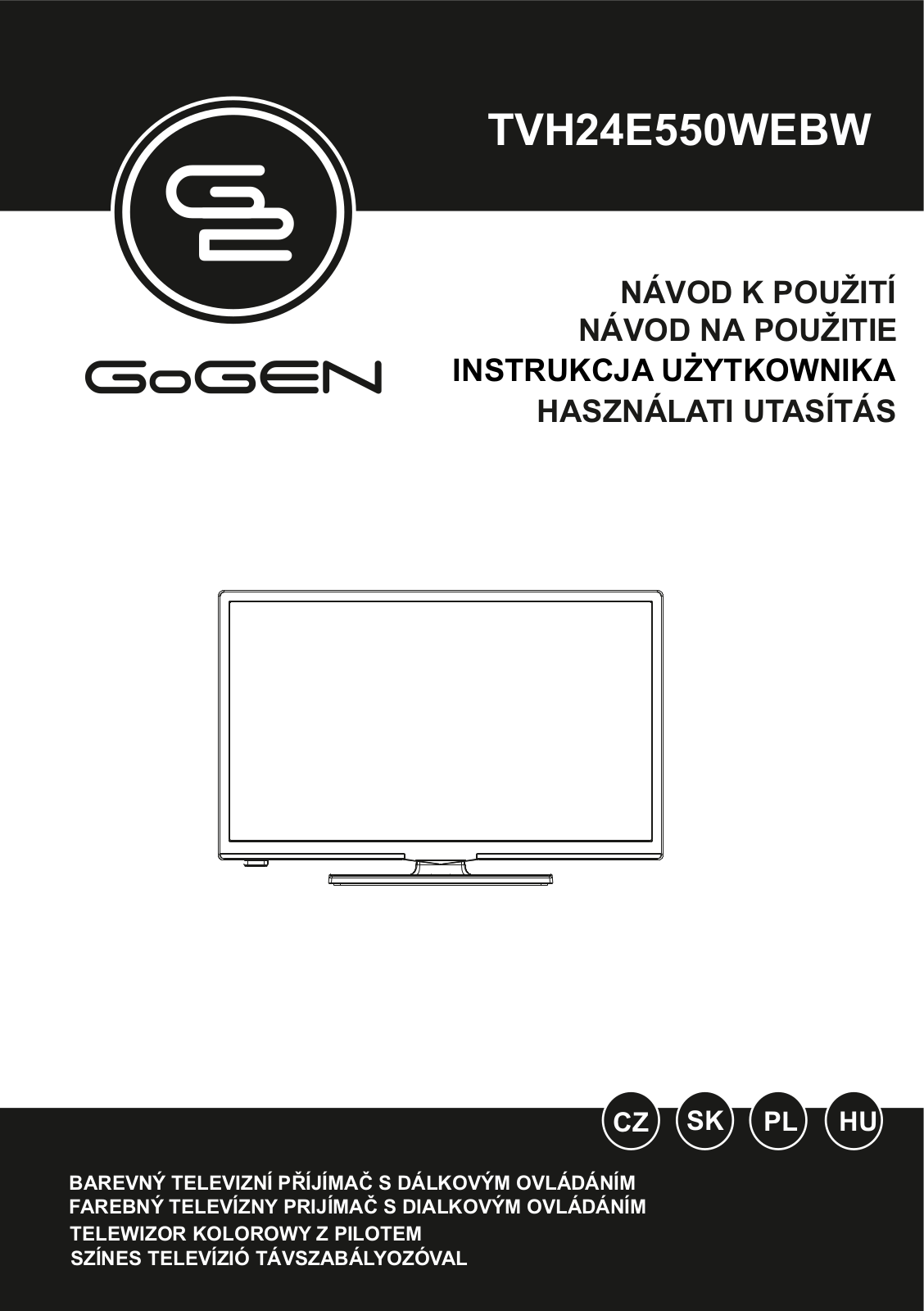 GoGEN TVH 24E550 WEBW User Manual