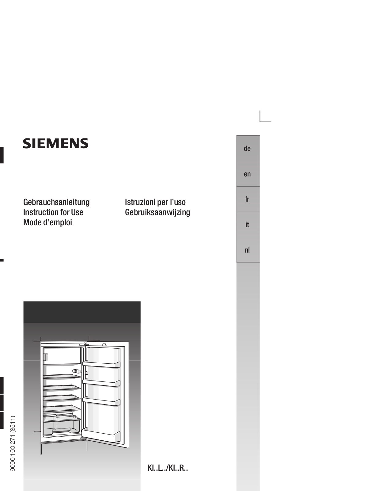 SIEMENS KI18LV50 User Manual