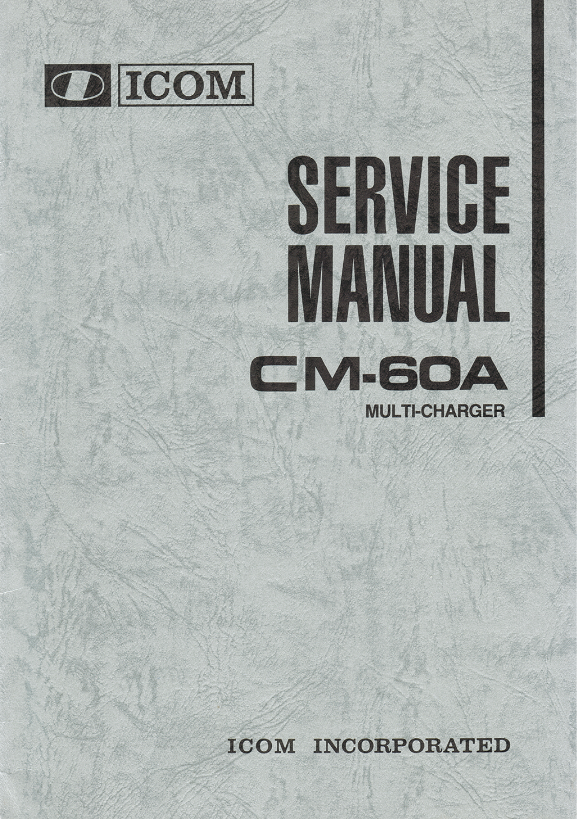 Icom CM-60A Service Manual