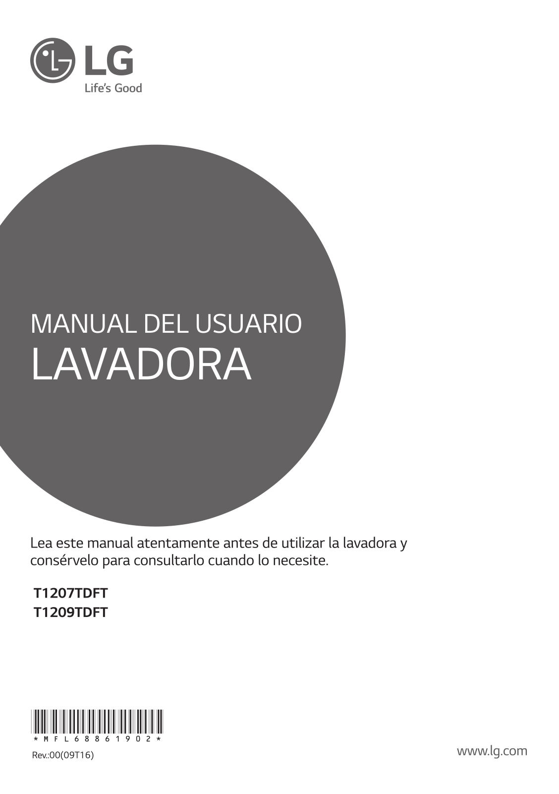 LG T1209TDFT User Manual