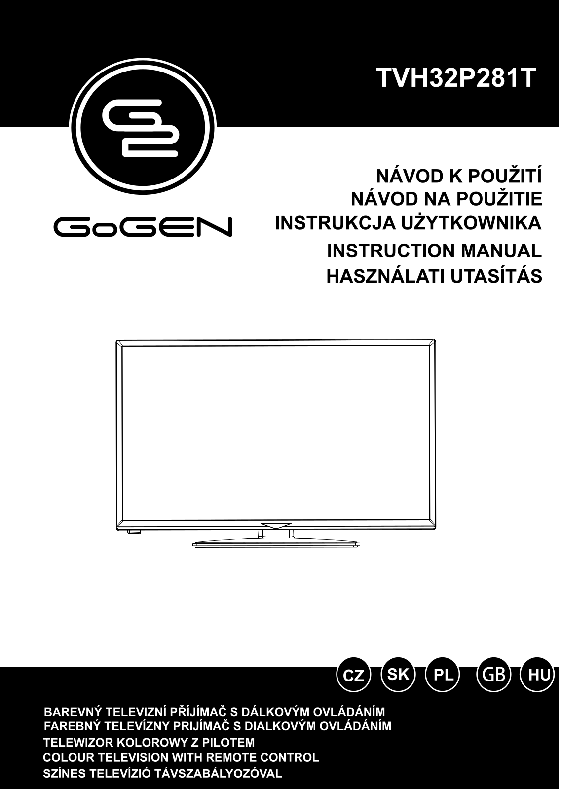 GoGEN TVH 32P281T User Manual