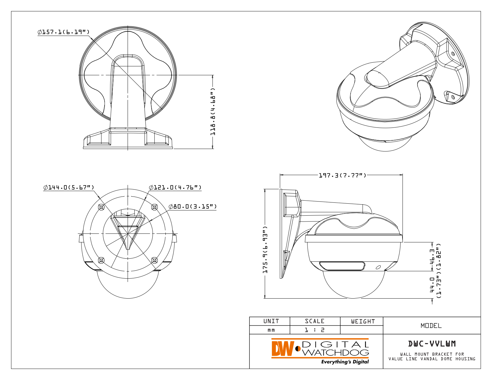 Digital Watchdog DWC-VVLWM Specsheet