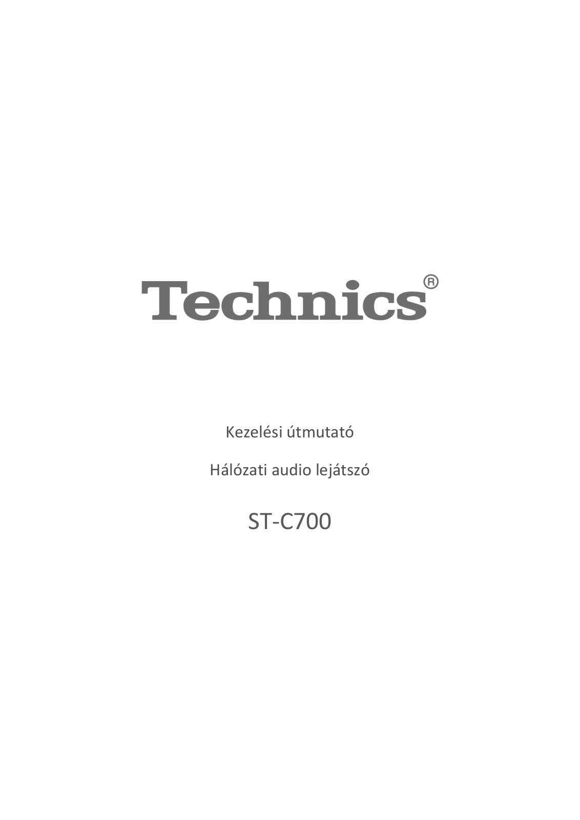 Technics STC700 User Manual