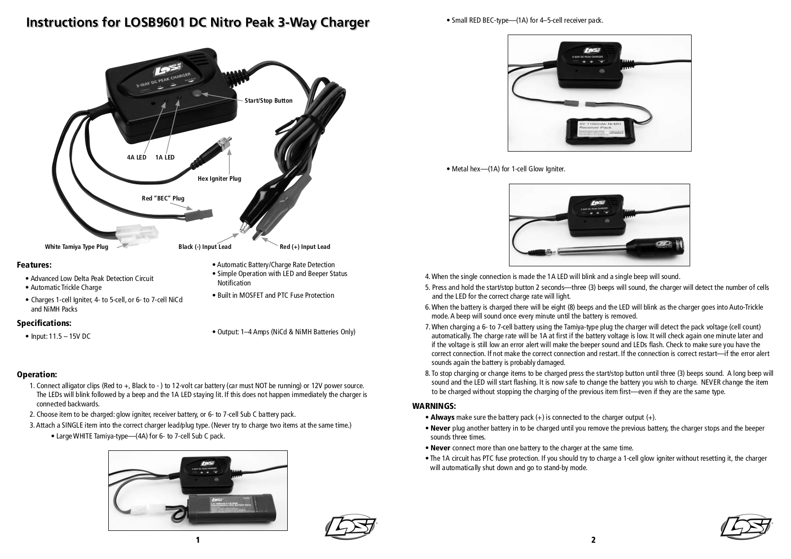 Losi LOSB9601 User Manual