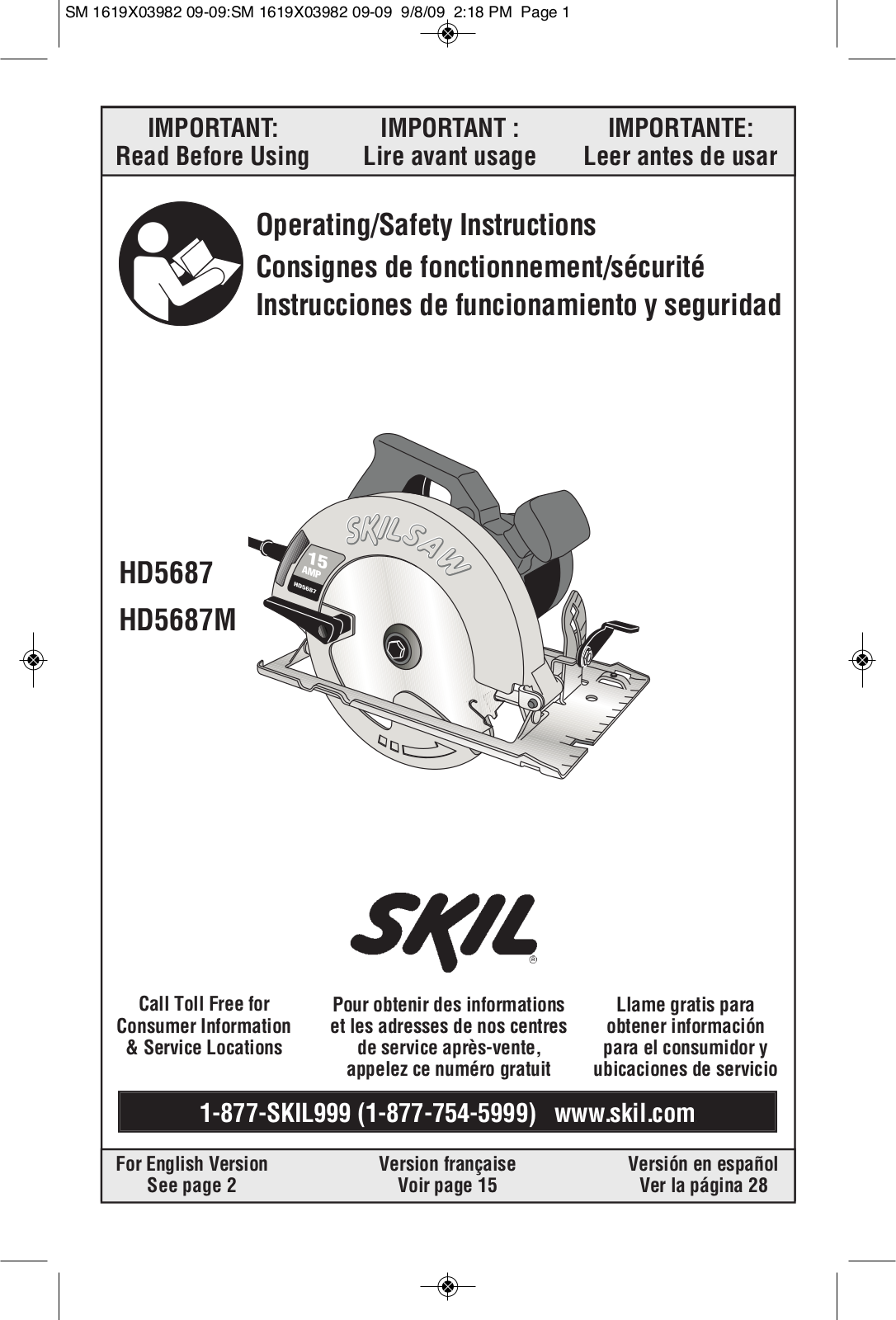 Skil HD5687M, HD5687 User Manual