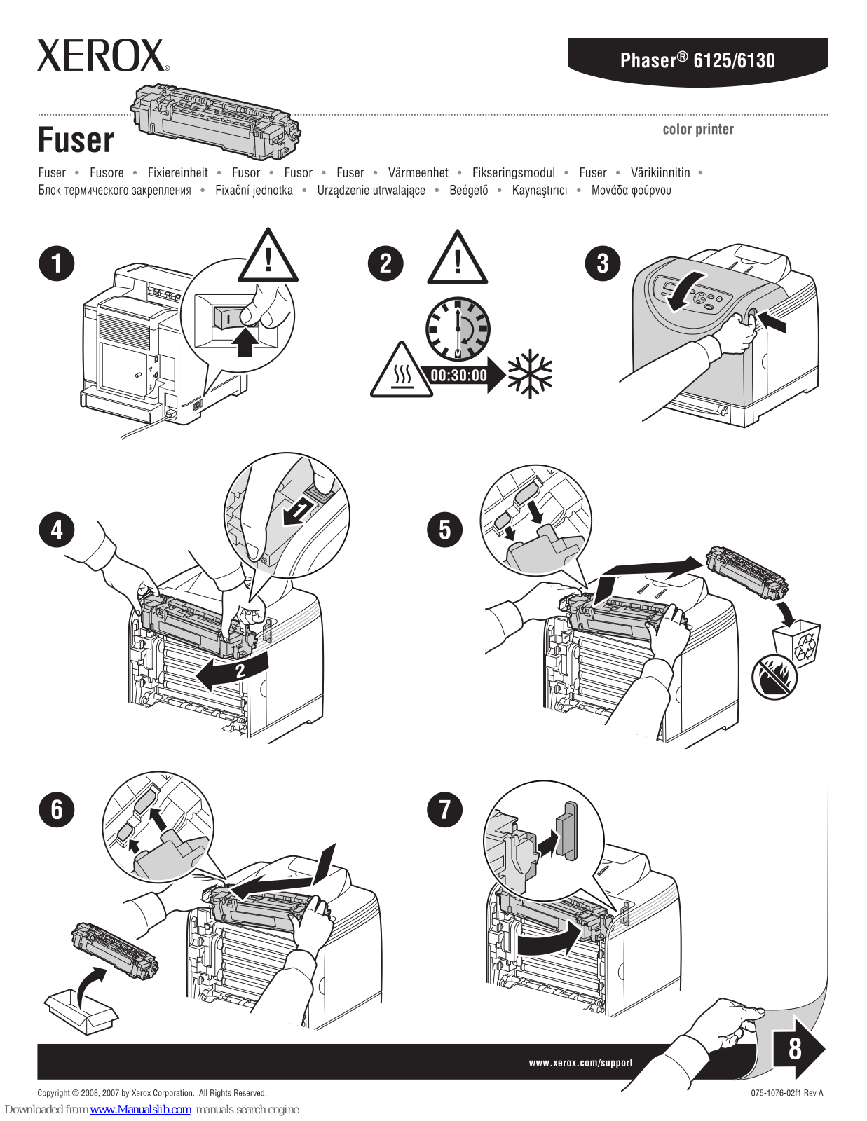 Xerox Phaser 6125N Installation & Operation Manual