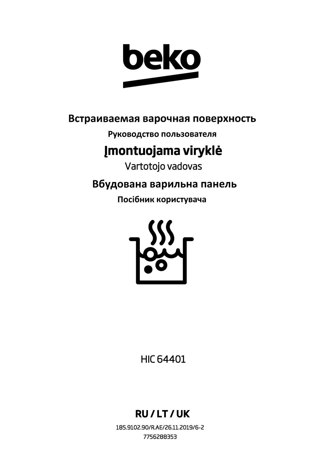 Beko HIC 64401 User manual