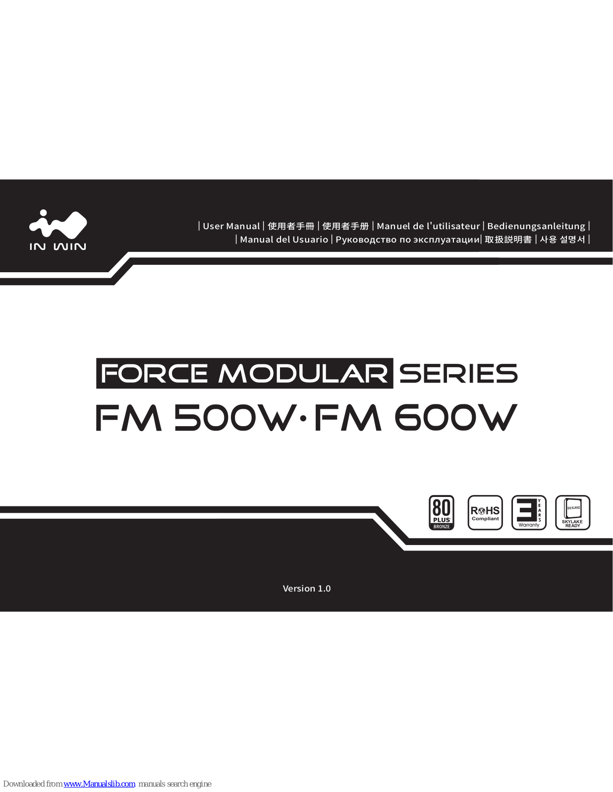 In Win FM 500W, FM 600W User Manual