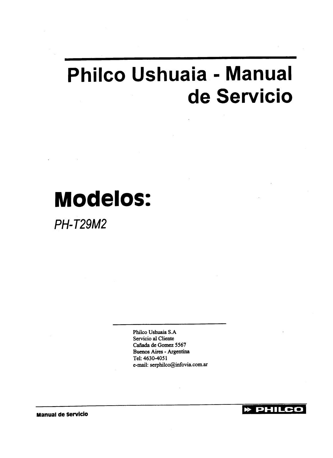 DAEWOO PH-T29M2 Service Manual