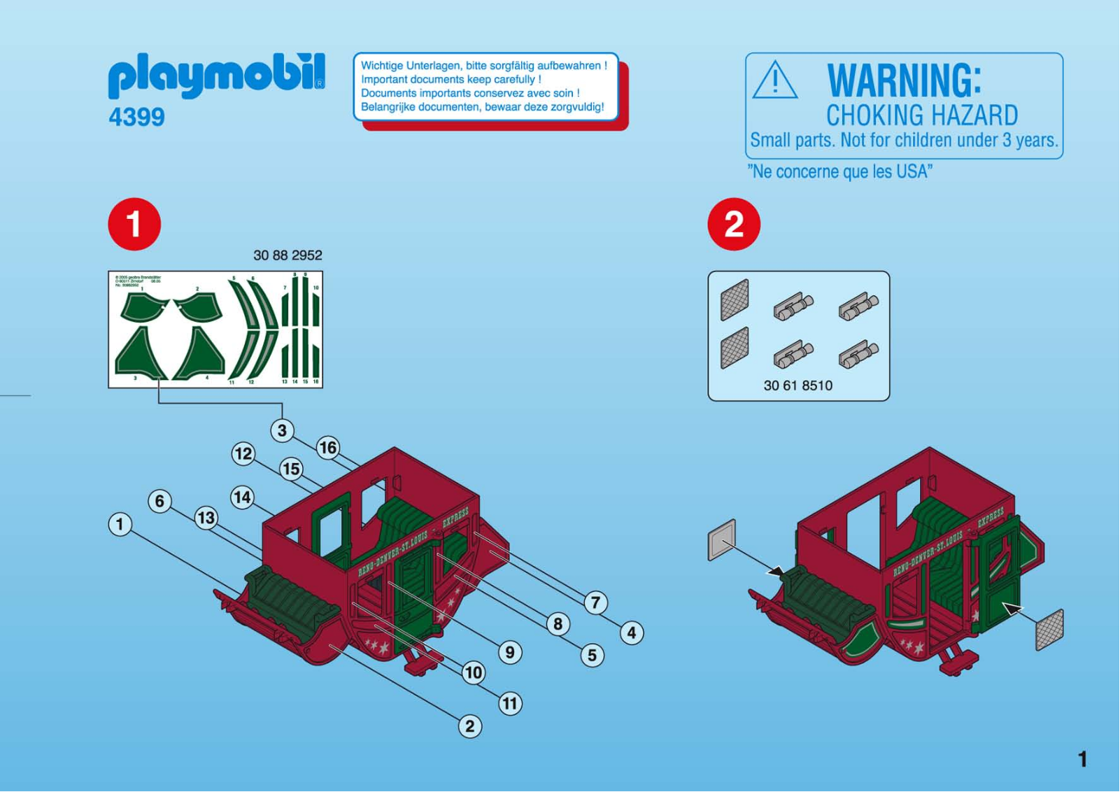 Playmobil 4399 Instructions