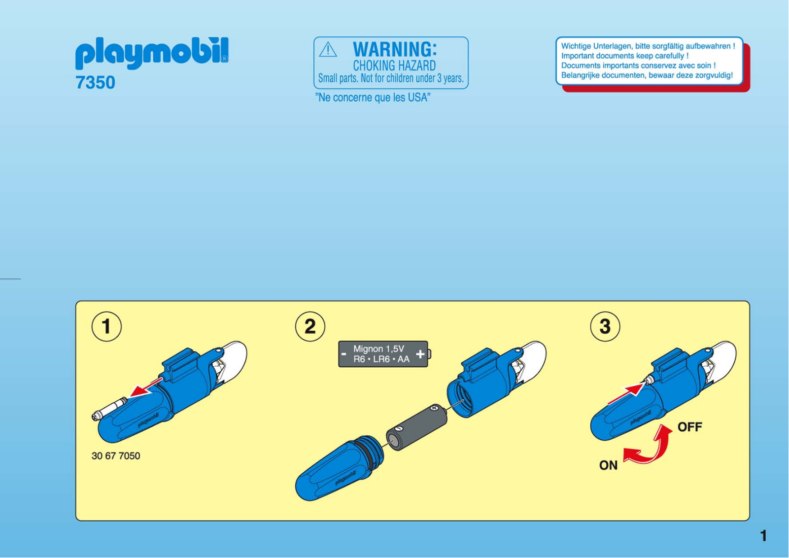 Playmobil 7350 Instructions