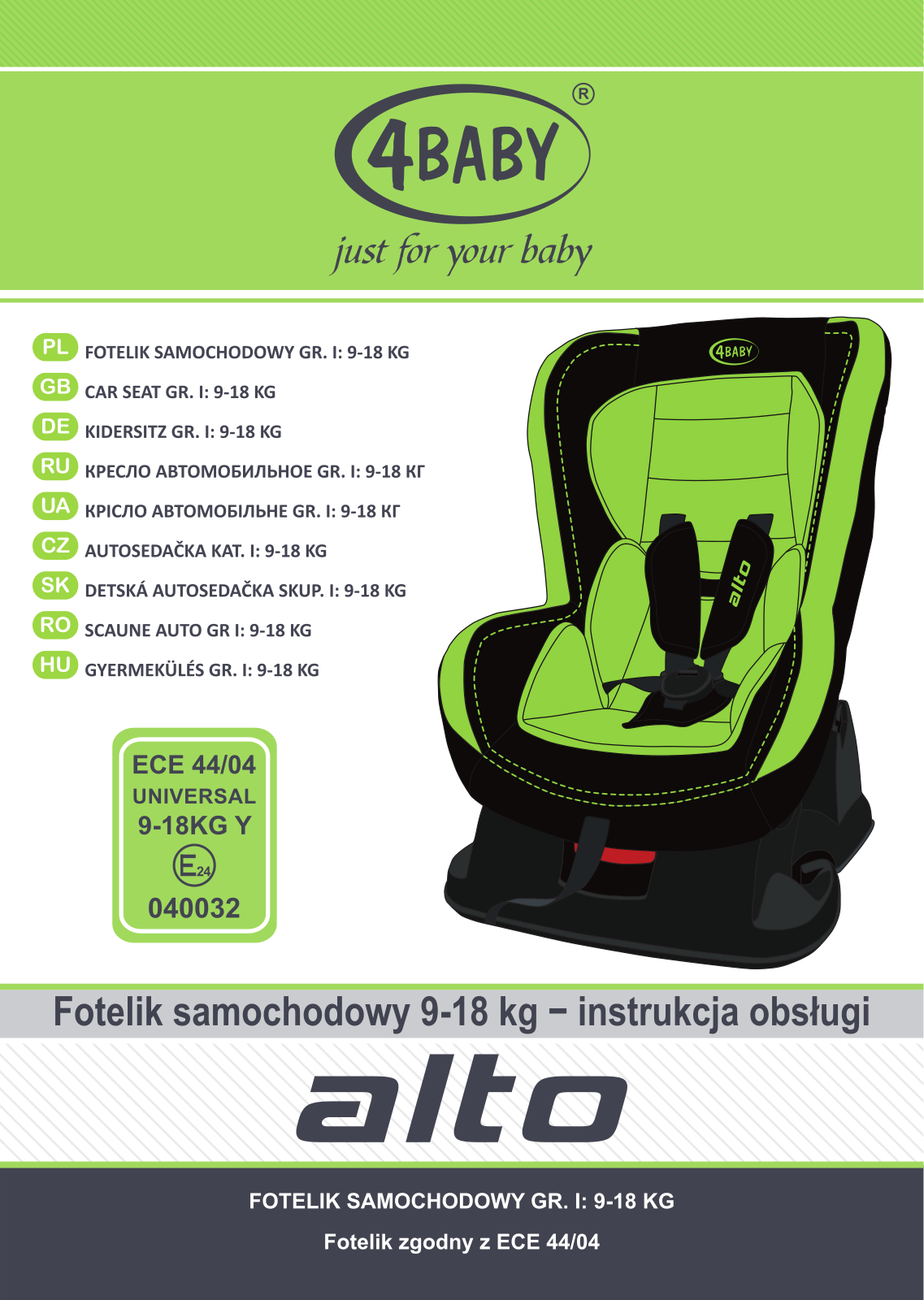 4Baby Alto User Manual