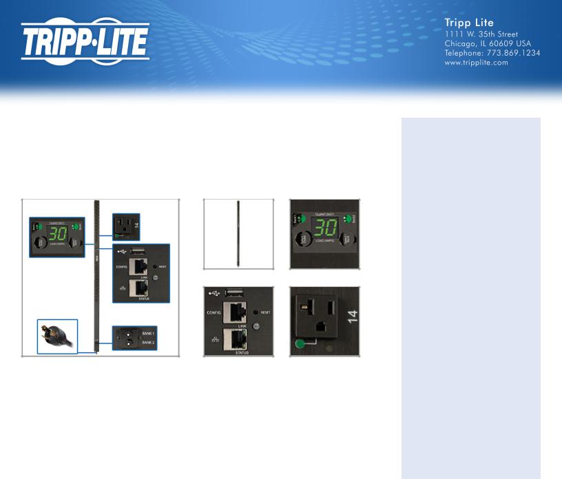 Tripp Lite PDUMVR30NETLX User Manual