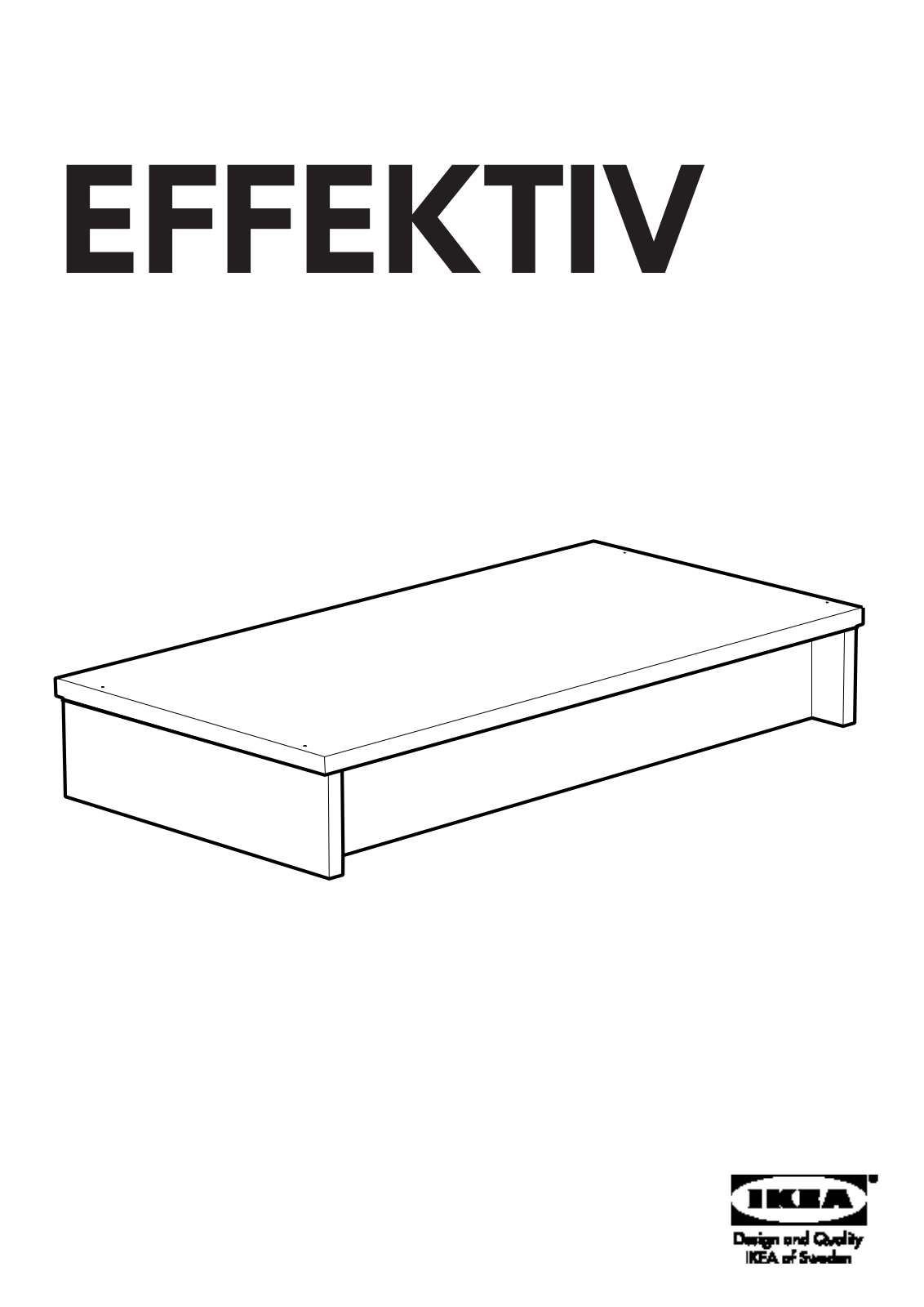 IKEA EFFEKTIV PLINTH 33 1-2 Assembly Instruction