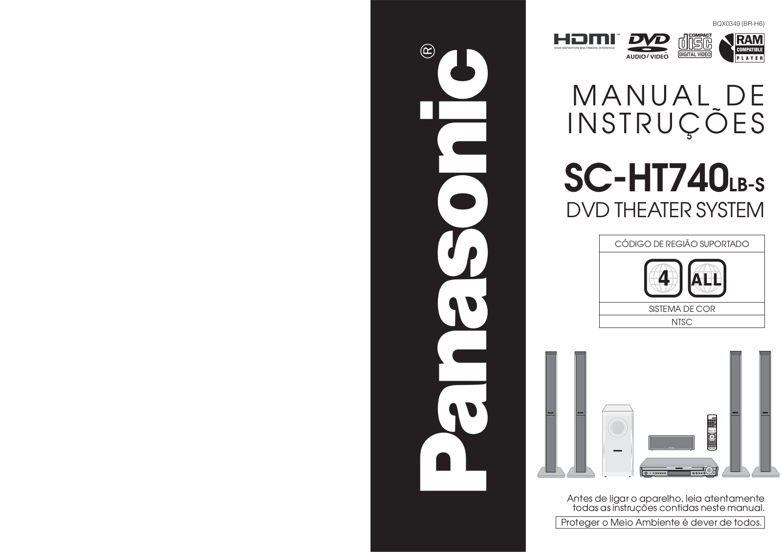 Panasonic SC-HT740LB-S Operating Instruction