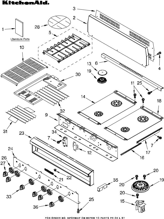 KitchenAid KGCP484KSS0 Parts List