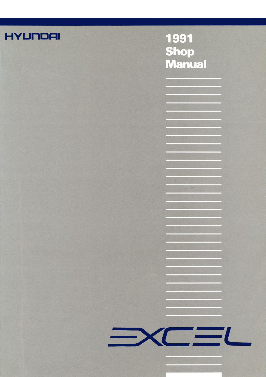 Hyundai Excel 1991 User Manual