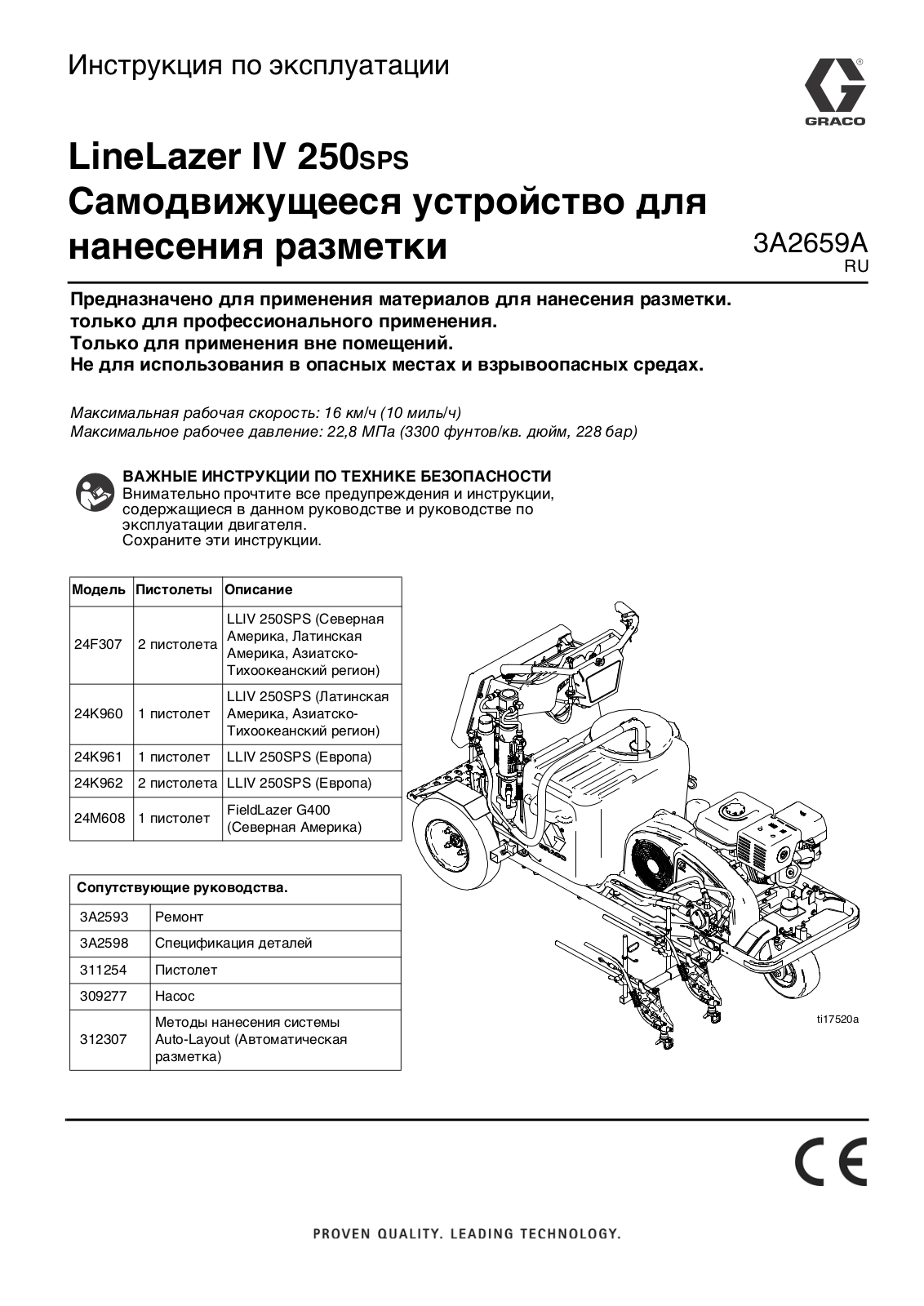 GRACO LineLazer IV 250SPS User Manual