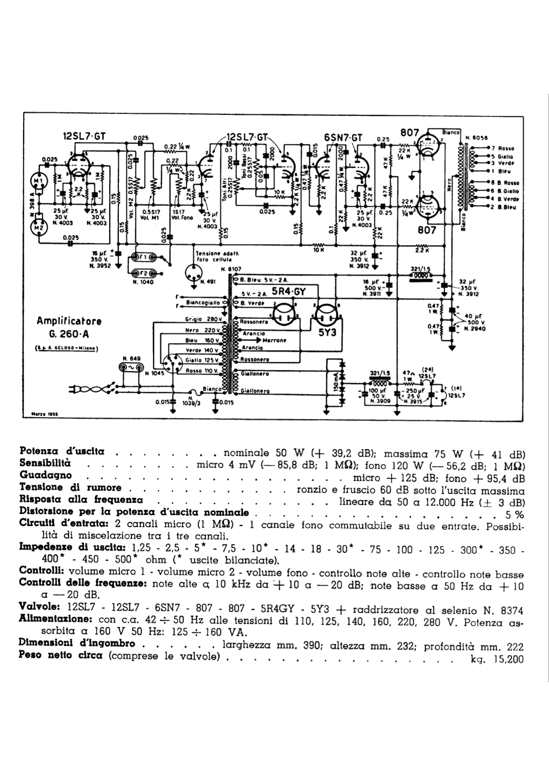 Geloso g260a schematic