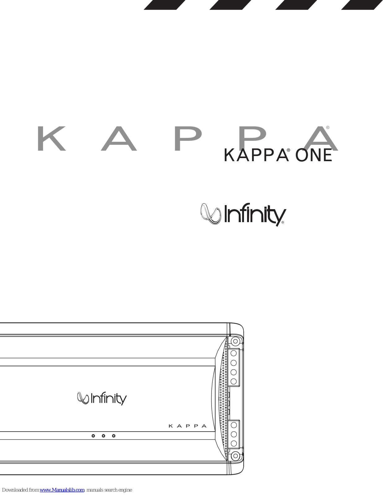 Infinity Kappa Series KAPPA ONE, KAPPA ONE User Manual