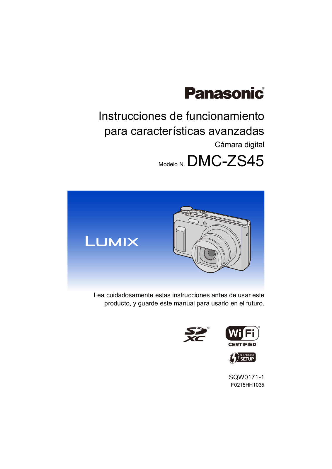 Panasonic DMC-ZS45 Instruction Manual