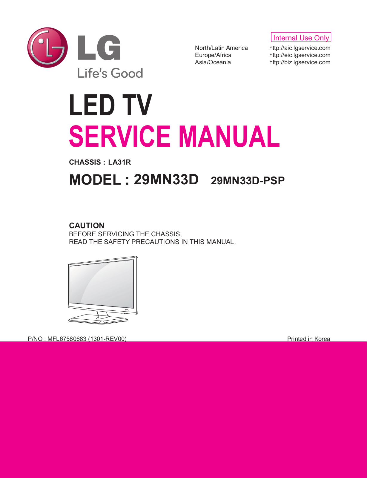 LG 29MN33D Schematic