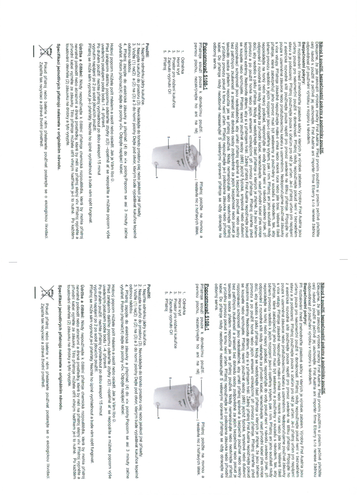 First Austria 5108-1 User Manual