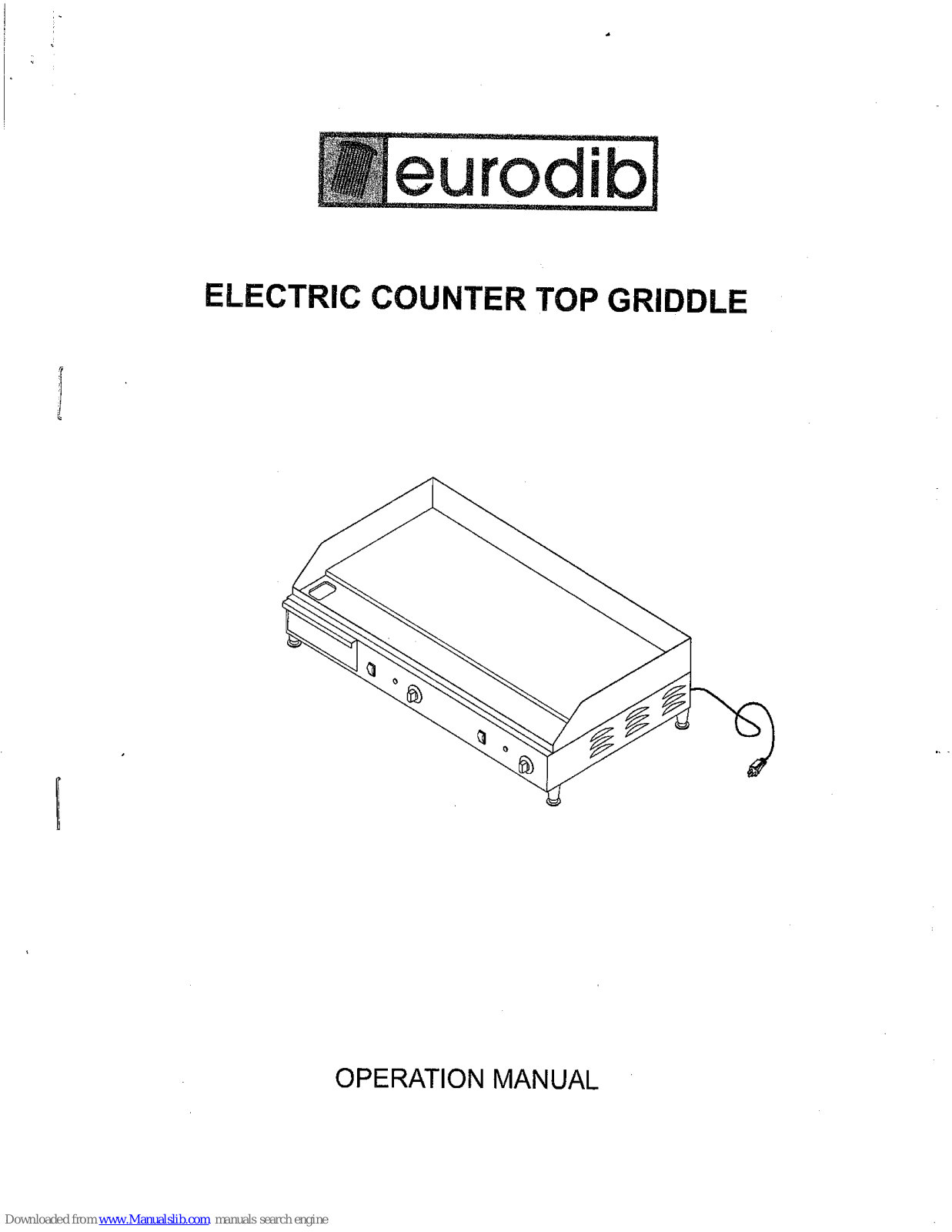 eurodib UTP-SFE04900 Operation Manual