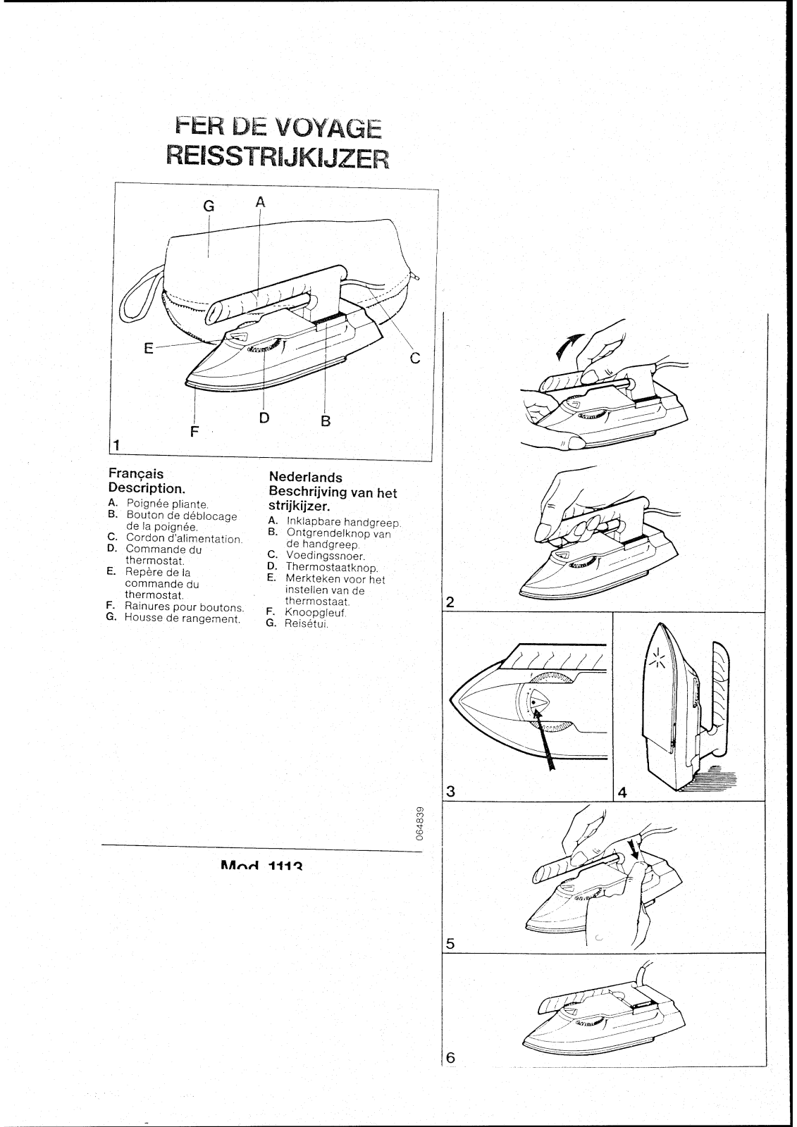 CALOR REPASSAGE FERS JET LINE 1113 User Manual