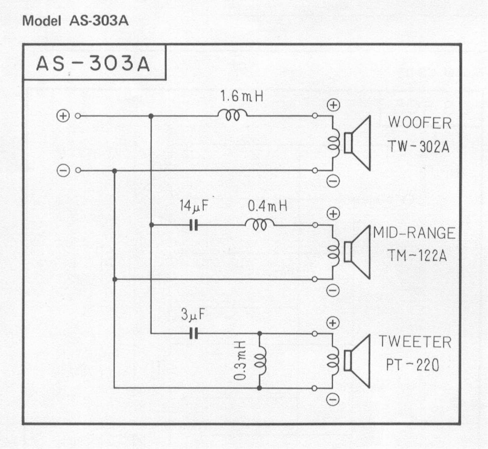 Pioneer AS-300A Schematic