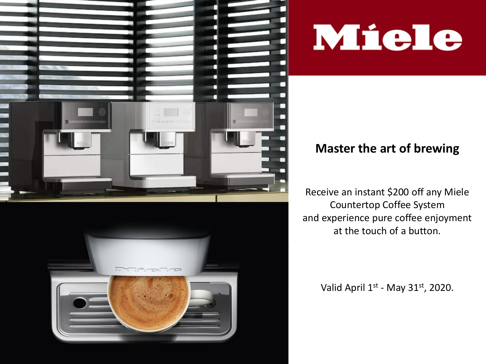 Miele CM6150WH Rebate Form