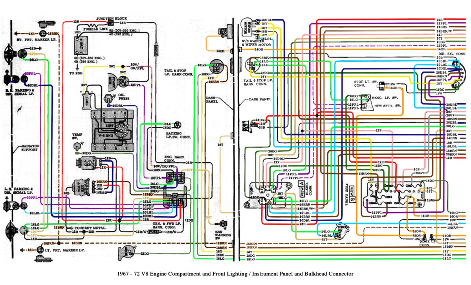 Chevrolet 1967 72 v8 schematic