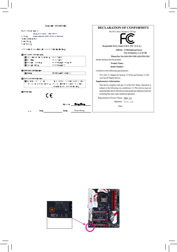 Gigabyte GA-Z170X-GAMING 3 User Manual