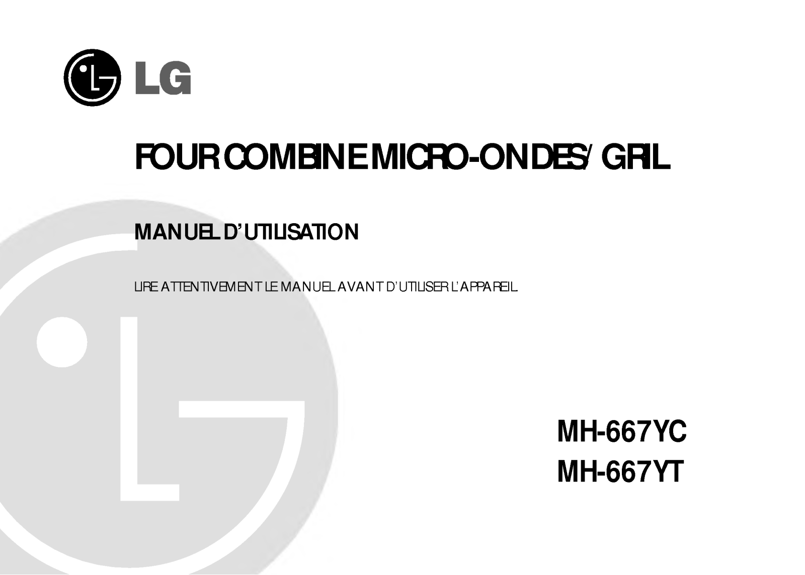 LG MH-667YC, MH-667YT User Manual