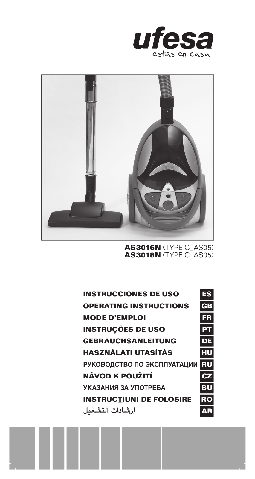 Ufesa AS3016N, AS3018N User Manual