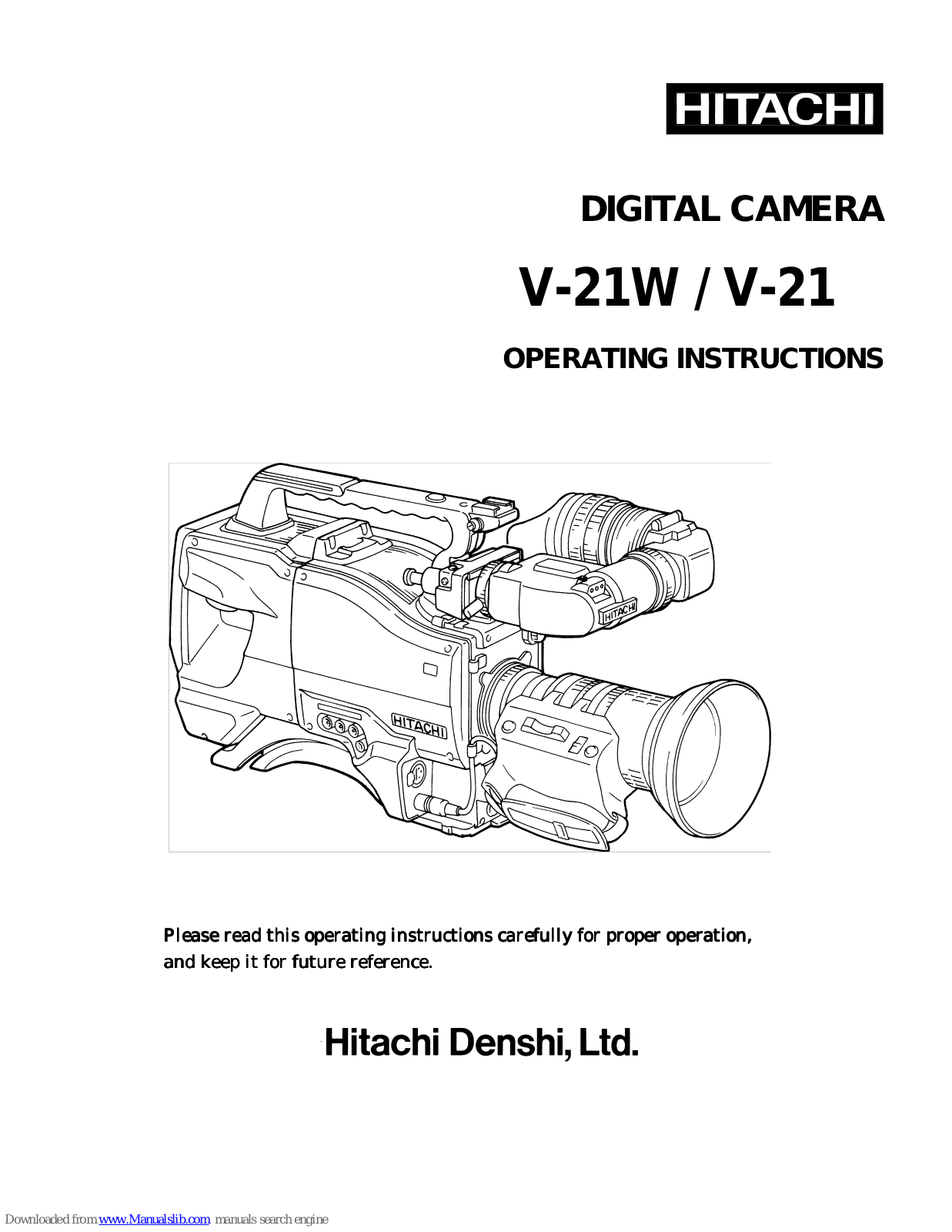 Hitachi Z-3000W, Z-3000 Operating Instructions Manual