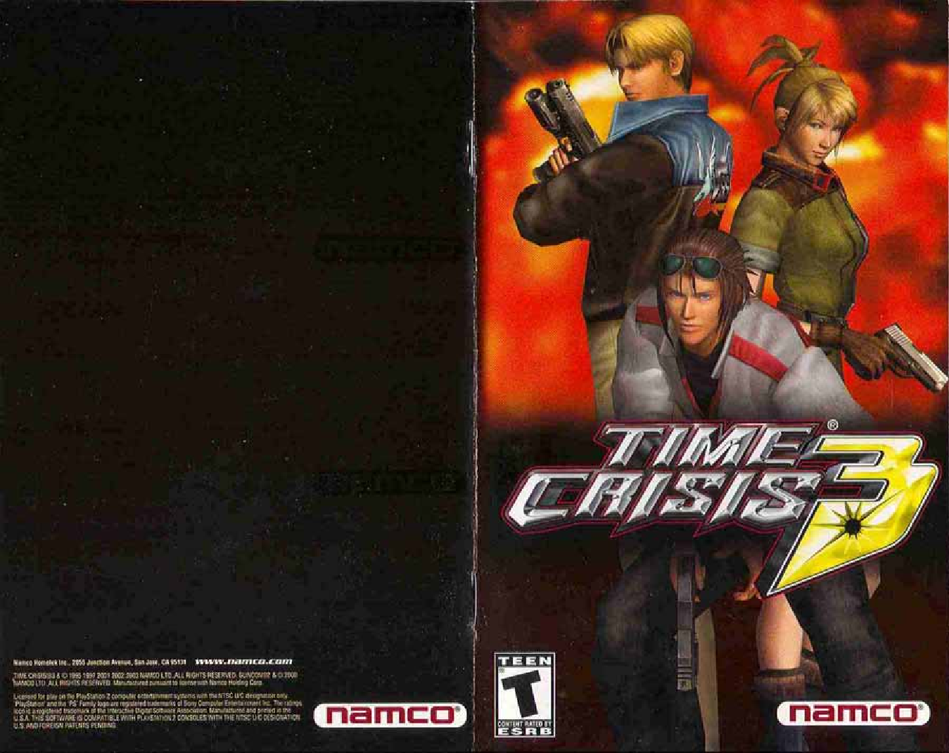 Games PS2 TIME CRISIS 3 User Manual