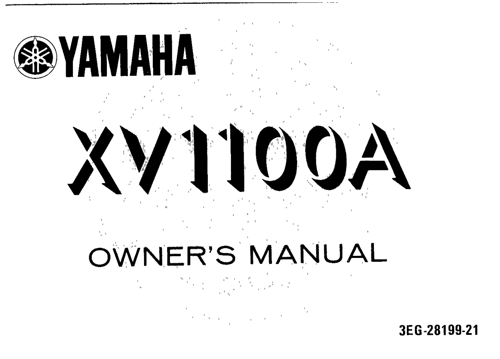 Yamaha XV1000 A 1991 Owner's manual