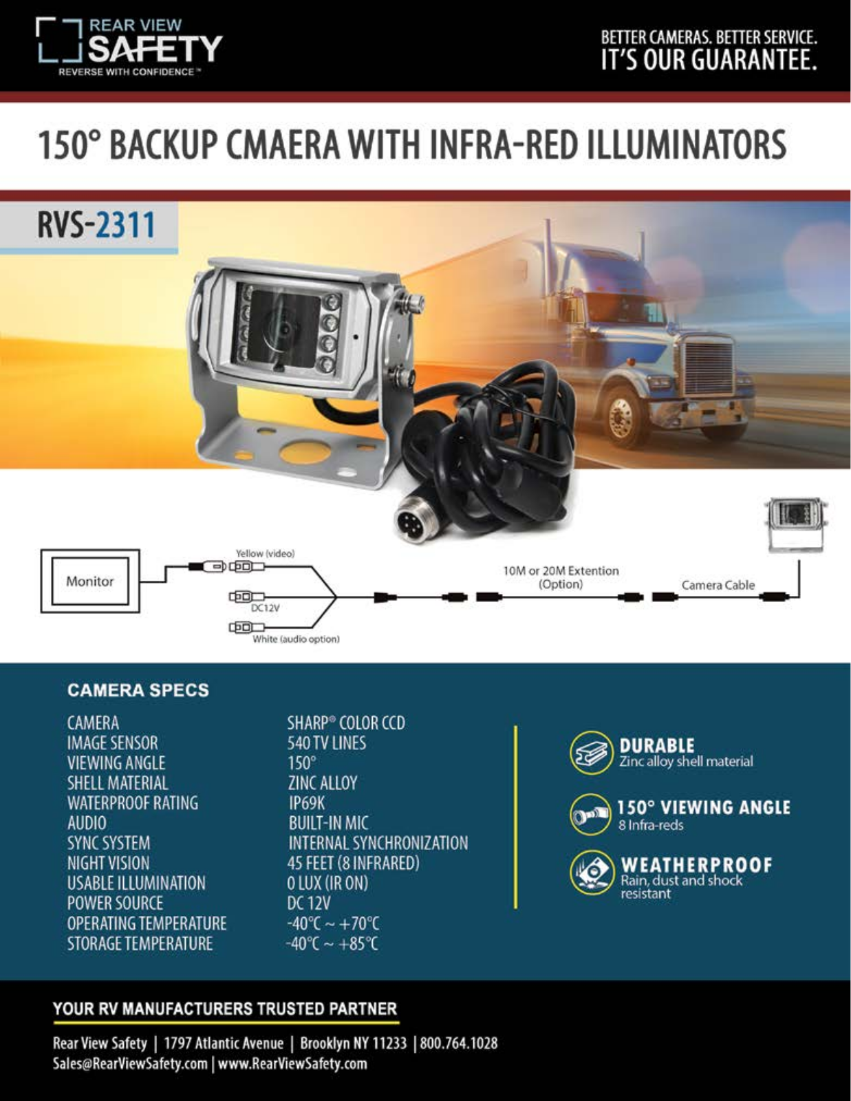 RVS Systems RVS-2311, RVS-2311-NC Specsheet