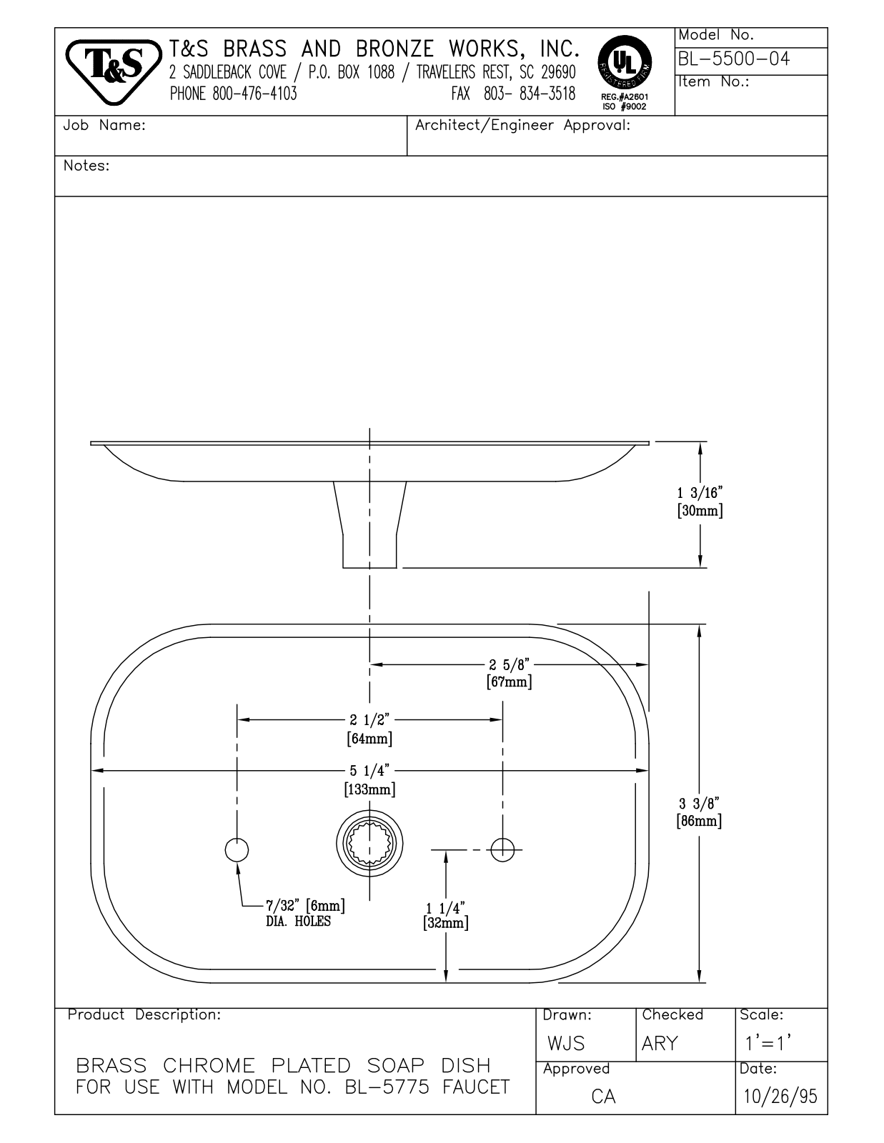 T&S Brass BL-5500-04 User Manual