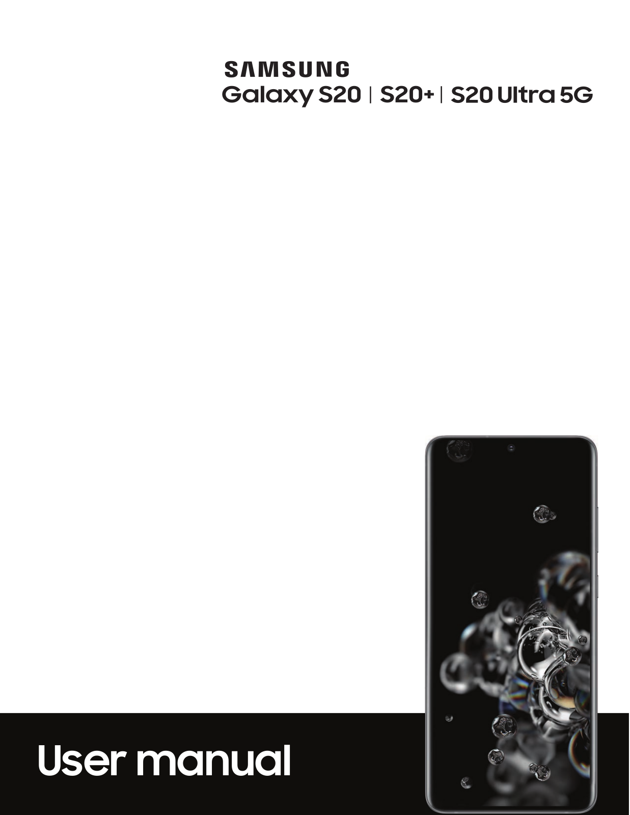 Samsung S20+, S20 Ultra 5G User Manual