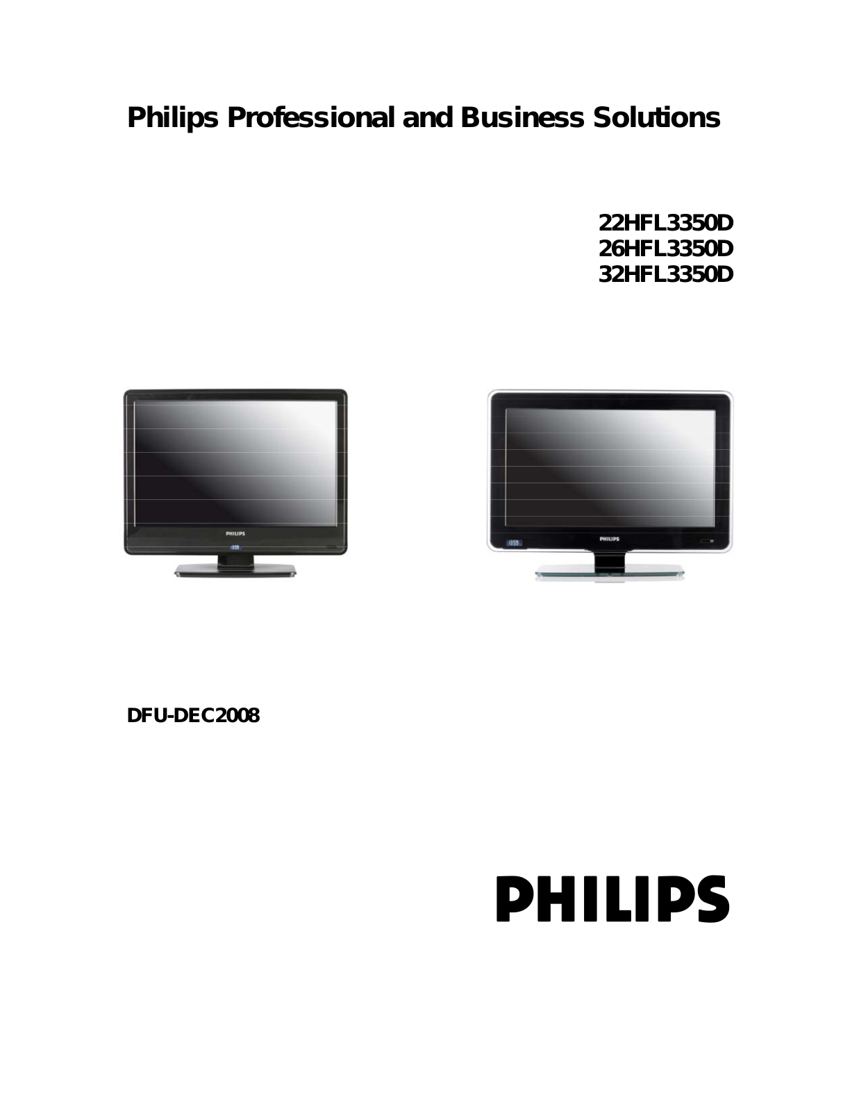 Philips 22HFL3350D User Manual